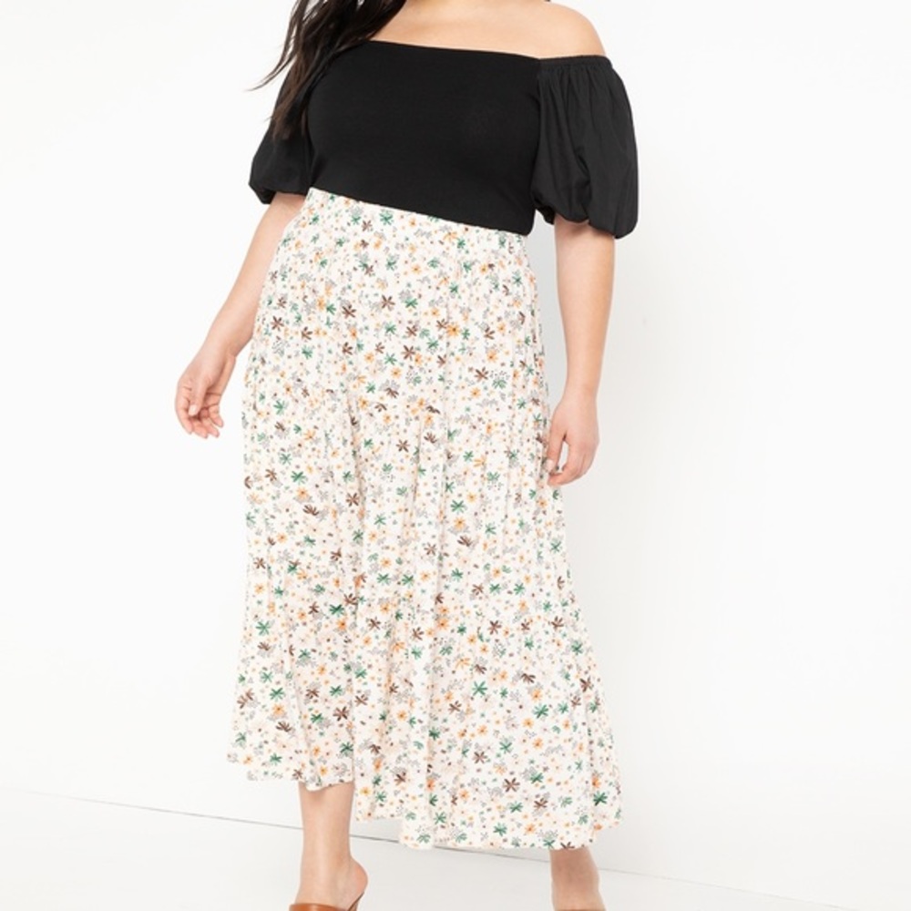 COPY - Eloquii midi swing skirt BNWT